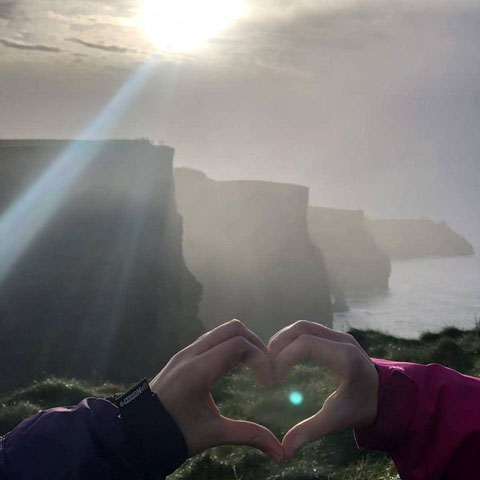 Cuore nelle Scogliere di Moher